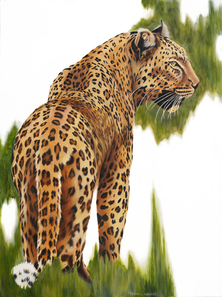 Ingwe-2 - 'Ingwe',  being the Zulu name for Leopard in Kwa Zulu Natal. South Africa 

Painted realistically,  in a modern form, from a photo taken in Kruger National Park

