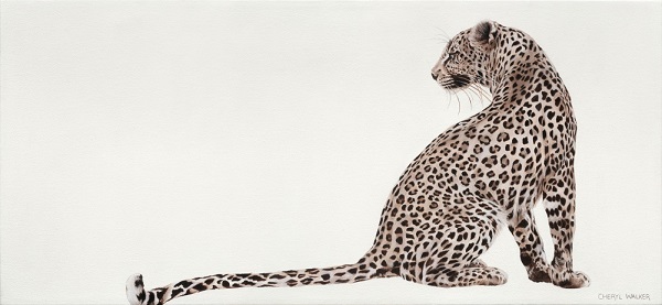 A Leopards Tale - Leopard, Painted from photo taken by my friend,  Angie Lang, KrugerSOLD